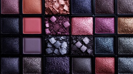 Vibrant Eyeshadow Palette Revealing a World of Color and Creativity in Cosmetics Design