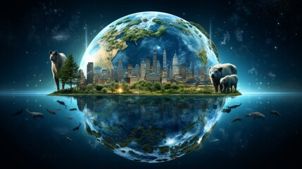 Harmony of wildlife and renewable energy sources for a sustainable future vision