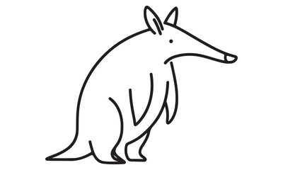 Cute Kangaroo Cartoon Vector Illustration