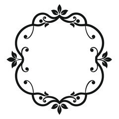 Decorative Frame Border Design with Ornament, Easily Editable Vector File MiLon Graphic