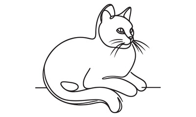 Cartoon illustration of a cat and mouse in a playful and cute design with a fun and sketchy style