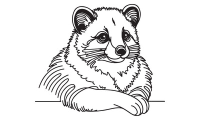 Cute Cartoon Tiger Cub Vector Illustration