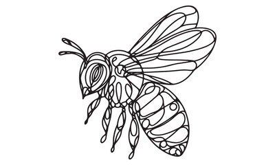 Black and white vector butterfly illustration with intricate wing details, reminiscent of a delicate insect in nature's embrace
