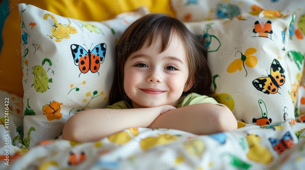 Poster seamless pattern with insects. repeating image for printing on bedding. nature and fauna. cute chara