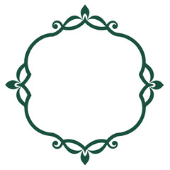 Simple Decorative Frame Border Design with Ornament, Easily Editable Vector File MiLon Graphic