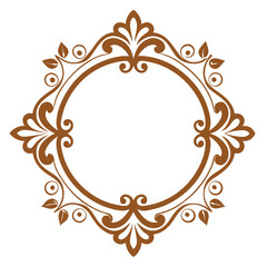 Simple Decorative Frame Border Design with Ornament, Easily Editable Vector File MiLon Graphic