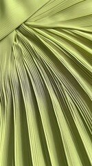 Close-up of lush green palm leaf texture