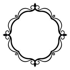Simple Decorative Frame Border Design with Ornament, Easily Editable Vector File MiLon Graphic