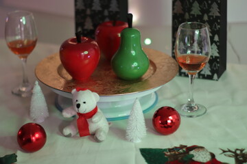 Christmas lights and Christmas decorations for December parties