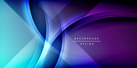 Expressive poster with shadow lines. Features technology, minimalist, and business themes, bright vibrant color schemes