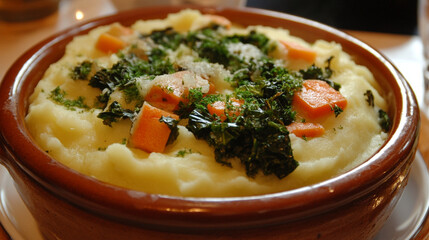 Stamppot - A traditional Dutch dish of mashed potatoes with vegetables