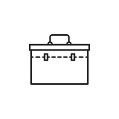 Toolbox icon Vector flat thin line illustration