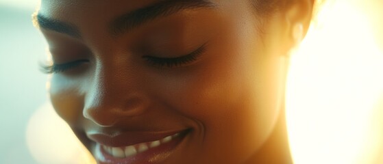 Capturing the gentle joy of a serene moment bathed in warm sunlight during an afternoon in a tranquil outdoor setting, where nature meets inner peace