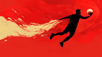 Naklejka premium Keep the ball rolling. Momentum. Illustration