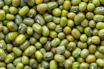 Uncooked mung beans as an background texture. 