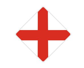 England flag square  shaped. vector