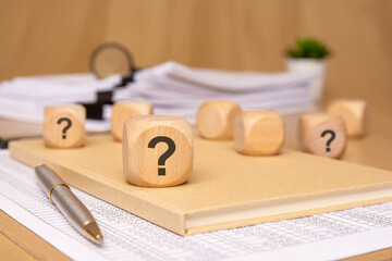 Engaging in the Exploration of Uncertainty by Utilizing Question Blocks on a Desk Surface
