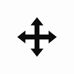 drag and move icon sign vector