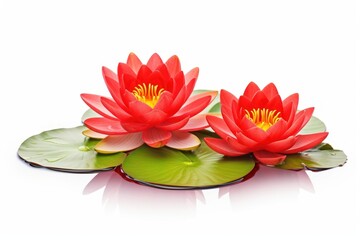 Lily flower plant red.