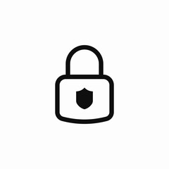 lock protection icon sign vector