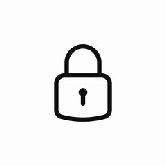 lock lockpad safety protection icon sign vector