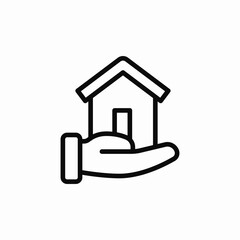 real estate insurance icon sign vector