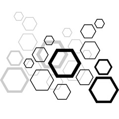 abstract background with hexagons