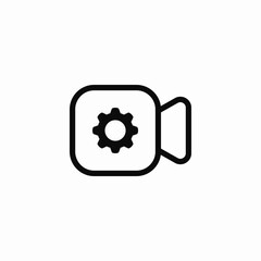 video settings icon sign vector