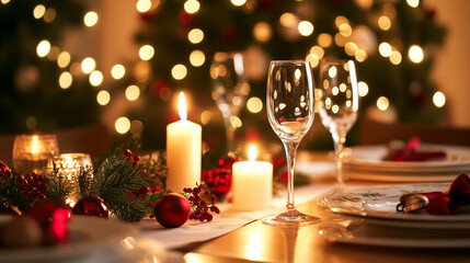 Christmas table setting