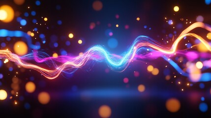 Energetic Flash Sale Announcement Visuals - Dynamic, vibrant, abstract wave visuals symbolize energy, excitement, speed, and limited-time offers. Perfect for flash sale promotions.