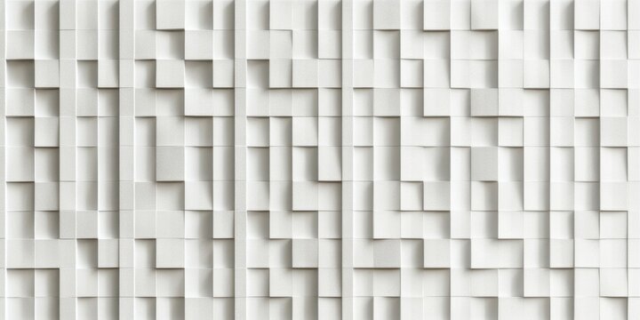 Fototapeta Minimalist seamless white brick wall texture