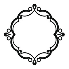 Decorative Frame Border Design with Ornament, Easily Editable Vector File