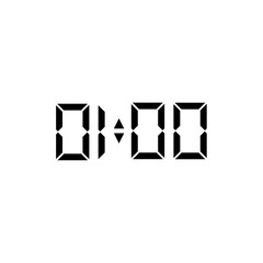 digital clock digits