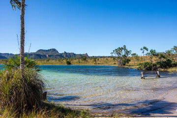 View of Lagoa da Serra (Serra Lagoon) at Serras Gerais - Rio da Conceição, Brazil