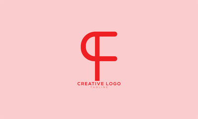 QF FQ Abstract initial monogram letter alphabet logo design