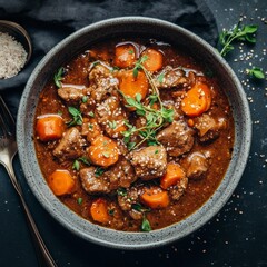Beef stew w/ carrots, wine