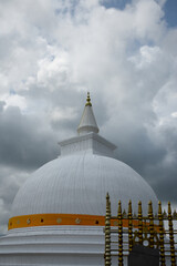 Pagoda, and Golden Fence of Sithulpawwa Rajamaha Viharaya, Yala National Park, Hambantota, Sri...