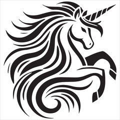 Obraz premium Unicorn Silhouette Design