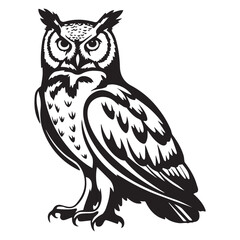 Creative black and white animal vector