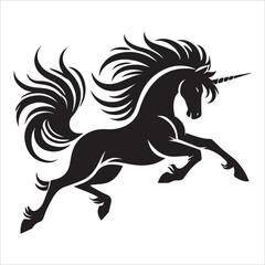 Unicorn Silhouette Design