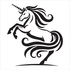 Fototapeta premium Unicorn Silhouette Design