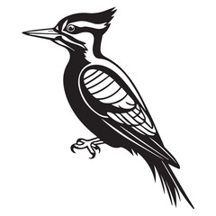 Creative black and white animal vector