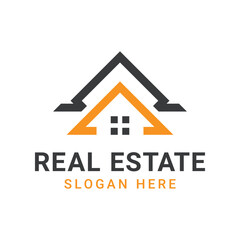 Real estate logo or house logo design vector