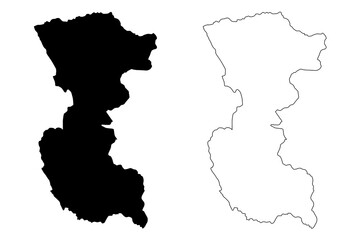 Bengo Province (Provinces of Angola, Republic of Angola) map vector illustration, scribble sketch Bengo map