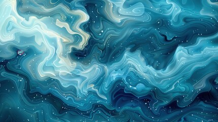 Obraz premium Swirling patterns in a vector design, capturing the essence of water currents