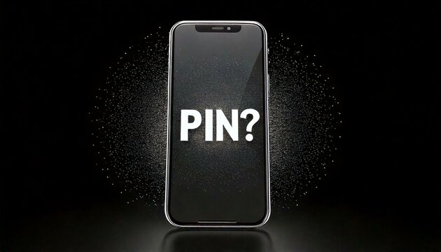 Generated image : smartphone demandant le code Pin
