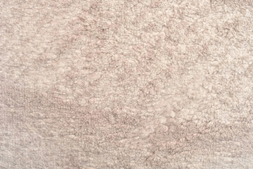 Texture of soft carpet. Soft carpet texture surface. Close-up. Copy space. Top view.
