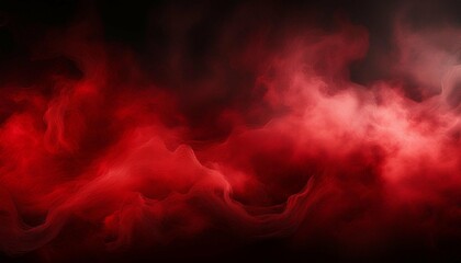 abstract red smoke mist fog on a black background red smoke on a black background cloudiness mist or smog background red fog and smoke effect clouds of smoke or gas texture design element