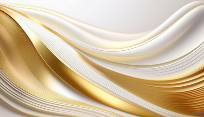 abstract gold background with wavy lines light gold and white style flat perspective high resolution simple design light gold gradient light white background