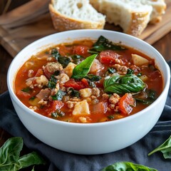 Soup with Italian flair